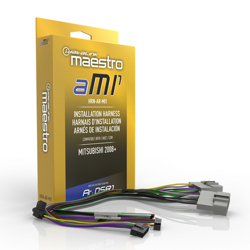 HRN-AR-MI1 | Connects a Maestro AR amplifier replacement module to select 2008+ Mitsubishi vehicles